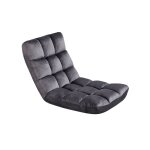 Yaheetech - fauteuil de sol pliable paresseux tatami chaise de sol dossier multiposition fauteuil bas ...