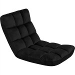 Yaheetech - fauteuil de sol pliable paresseux tatami chaise de sol dossier multiposition fauteuil bas ...