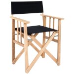 Lona - fauteuil metteur en scne en eucalyptus (noir) noir