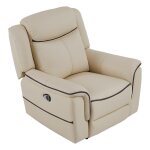 Vente - unique - fauteuil relax électrique en cuir beige adelio Vente - unique - fauteuil relax électrique en cuir beige adelio
