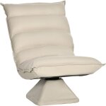 Homcom - fauteuil relax grand confort pivotant inclinaison réglable 5 niv. épais garnissage mousse haute ... Homcom - fauteuil relax grand confort pivotant inclinaison réglable 5 niv. épais garnissage mousse haute ...