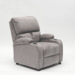 Le roi du relax ? fauteuil relax inclinable en microfibre velours ? repose - pieds manuel ? dimensions ...