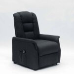 Fauteuil relax inclinable et releveur 2 moteurs emma plus - noir