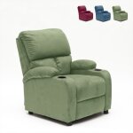 Le roi du relax ? fauteuil relax inclinable avec repose - pieds ? rembourrage en polyur�thane ? compartiments ...