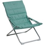 Hesperide - fauteuil relax de jardin milos vert jade en acier trait� �poxy - hesp�ride
