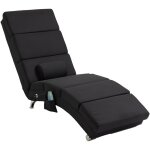 Homcom - fauteuil relax massant chauffant design contemporain - chaise longue d'int�rieur - pi�tement ...