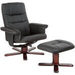 Tectake - fauteuil relax avec pied en croix - Tectake - fauteuil relax avec pied en croix -