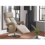 Les tendances - fauteuil de relaxation électrique 2 moteurs en cuir avec têtière réglable balbo - beige ... Les tendances - fauteuil de relaxation électrique 2 moteurs en cuir avec têtière réglable balbo - beige ...