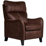 Les tendances - fauteuil de relaxation manuel microfibre mika - marron