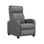 Fauteuil de relaxation petit canap inclinable en similicuir en 3 positions 1 place avec repose - pied, ...
