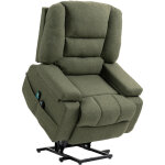 Homcom - fauteuil releveur �lectrique massant chauffant inclinable - repose - pied int�gr�, 2 t�l�commandes ...