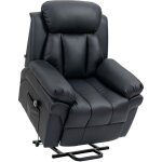Homcom - fauteuil releveur inclinable avec repose - pied ajustable - fauteuil de relaxation lectrique ...