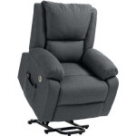 Homcom - fauteuil releveur relax massant lectrique rglable - fonction chauffante, repose - pied, ports ...