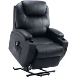Mh - fauteuil releveur de relaxation polly noir Mh - fauteuil releveur de relaxation polly noir