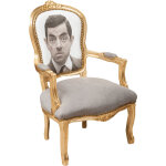 Fauteuil rembourré fauteuil avec accoudoirs en bois style français fauteuil de chambre chaise de chambre ... Fauteuil rembourré fauteuil avec accoudoirs en bois style français fauteuil de chambre chaise de chambre ...