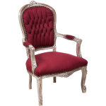 Fauteuil rembourr fauteuil avec accoudoirs en bois style franais fauteuil de chambre chaise de chambre ...