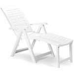 Fauteuil en r�sine pliable arizona blanc progarden