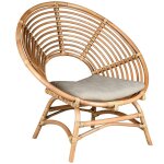 Aubry gaspard - fauteuil en rotin naturel ajour