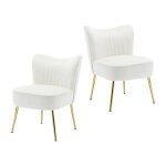 Wahson office chairs - fauteuil de salon confortable lot de 2 fauteuil scandinave avec sige pais chaise ...