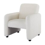 Fauteuil salon confortable en peluche chaise lounge relax avec accoudoir en cadre bois fauteuil rembourr ...