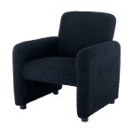 Wahson office chairs - fauteuil salon confortable en peluche chaise lounge relax avec accoudoir en cadre ...
