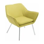 Clp - fauteuil de salon moderne dans des couleurs lgantes tissu assis amovible couleur : vert