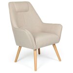 Paris prix - fauteuil scandinave 'watson' 101cm beige Paris prix - fauteuil scandinave 'watson' 101cm beige