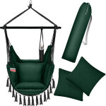 Fauteuil suspendu avec 2 coussins porte - boissons & compartiment à livres - safari xxl chaise suspendue ... Fauteuil suspendu avec 2 coussins porte - boissons & compartiment à livres - safari xxl chaise suspendue ...