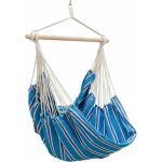 Hamac suspendu pour s'asseoir xxl 185x130cm 100% coton 150kg sige pour se balancer avec pivot 360 bleu ...