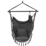 Fauteuil suspendu miami avec coussin, perche et sac - balançoire pouvant supporter jusqu'à 150 kg Fauteuil suspendu miami avec coussin, perche et sac - balançoire pouvant supporter jusqu'à 150 kg