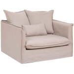 Atmosphera - fauteuil xl odilon beige créateur d'intérieur Atmosphera - fauteuil xl odilon beige créateur d'intérieur