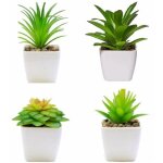 Faux plantes avec pot gazon artificiel bureau plantes succulentes artificielles maison balcon plantes ...