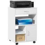 Sobuy - fbt106 - w support imprimante roulant bureau mobile caisson meuble de rangement bureau avec tiroir ...