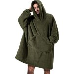 Fdc - sweat plaid a capuche adulte plaid polaire avec manche femme homme couverture  capuche avec manche ...