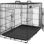 Feandrea cage pour chien, avec 2 portes, noir, 122 x 74, 5 x 80, 5 cm Feandrea cage pour chien, avec 2 portes, noir, 122 x 74, 5 x 80, 5 cm