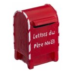 Bo�te aux lettres d�co p�re no�l 5cm rouge - paris prix