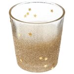 Fric lights and christmas - bougie dore dans un pot en verre paillet et toil 90g - feeric christmas ...