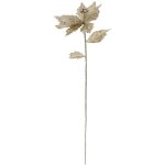 Fric lights and christmas - branche dcorative spciale ftes poinsettia or fleur de nol h 75 cm - ...