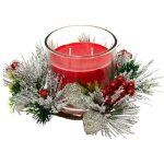 F��ric lights and christmas - centre de table bougie parfum�e avec d�co de no�l 270 g - feeric christmas ...
