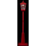 F��ric lights and christmas - d�co de no�l lampadaire rouge lumineux et musical avec personnage h 180 ...
