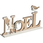F��ric lights and christmas - d�co � poser noel lettres en bois avec sapin argent� l 22. 5 cm - feeric ...
