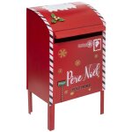 Grande boite aux lettres rouge en métal h 80 cm - feeric christmas Grande boite aux lettres rouge en métal h 80 cm - feeric christmas