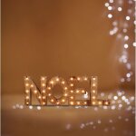 F��ric lights and christmas - lettres en bois no�l - led - d�coration de no�l - livraison gratuite