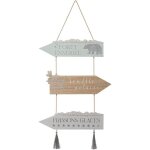 Fééric lights and christmas - pancarte en bois suspendable de noël, décoration festive de 50 cm - féérique ... Fééric lights and christmas - pancarte en bois suspendable de noël, décoration festive de 50 cm - féérique ...