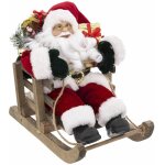 Fééric lights and christmas - père noël en habit traditionnel velours rouge sur sa luge 26 x 15 x 26 ... Fééric lights and christmas - père noël en habit traditionnel velours rouge sur sa luge 26 x 15 x 26 ...