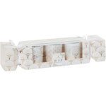 F��ric lights and christmas - set de 3 bougies parfum�es photophore en verre d 5 x h 6 cm - blanc - feeric ...