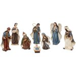 F��ric lights and christmas - set de 8 santons en r�sine - multicolore - d�corations de no�l - livraison ...