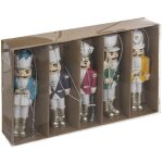 Sujet de noël lot de 5 casse - noisette multicolore en résine - feeric christmas Sujet de noël lot de 5 casse - noisette multicolore en résine - feeric christmas