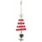 Sujet de nol sapin toile 33cm rouge & blanc - paris prix
