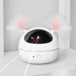 Jouet laser pour chat pointeur laser automatique chats rotatifs jouets lectroniques, ensoleill (blanc) ...